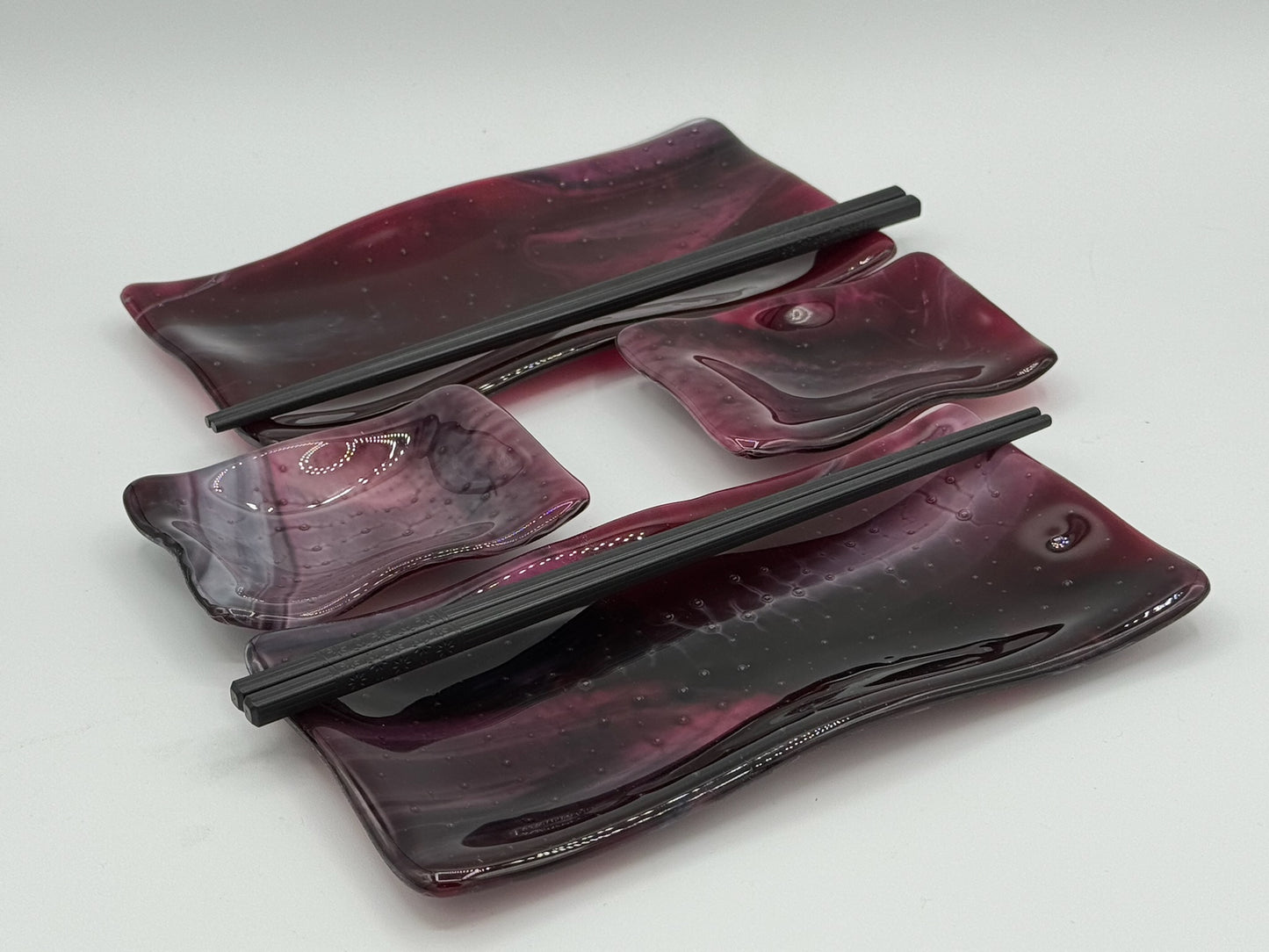 Purple sushi set