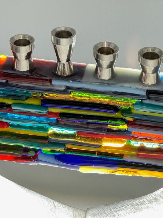 Shared hands menorah