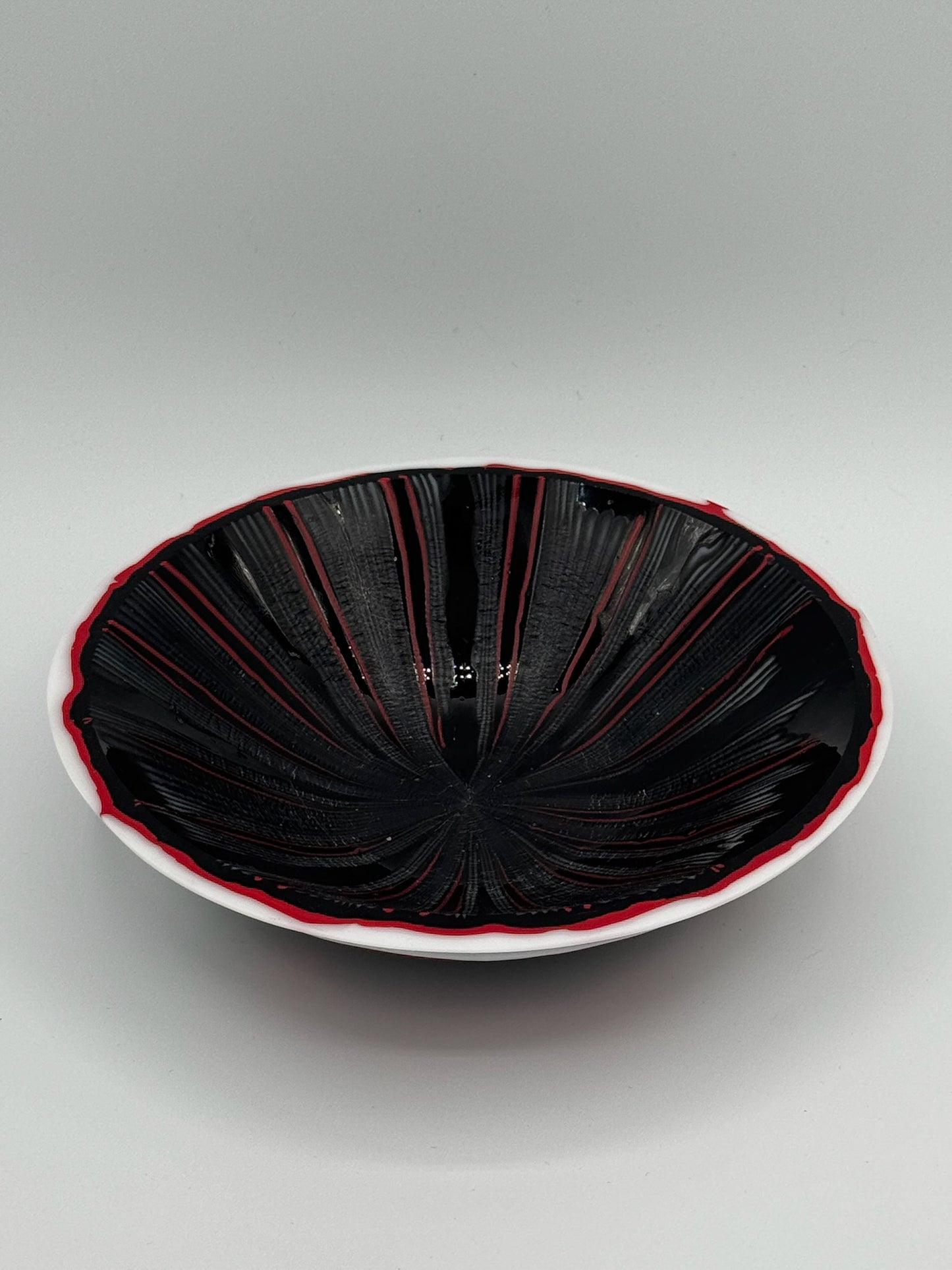 Black, Red and White Bowl