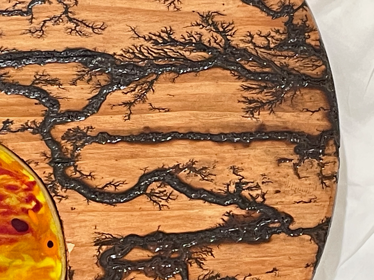 Sunset in a sea of fire