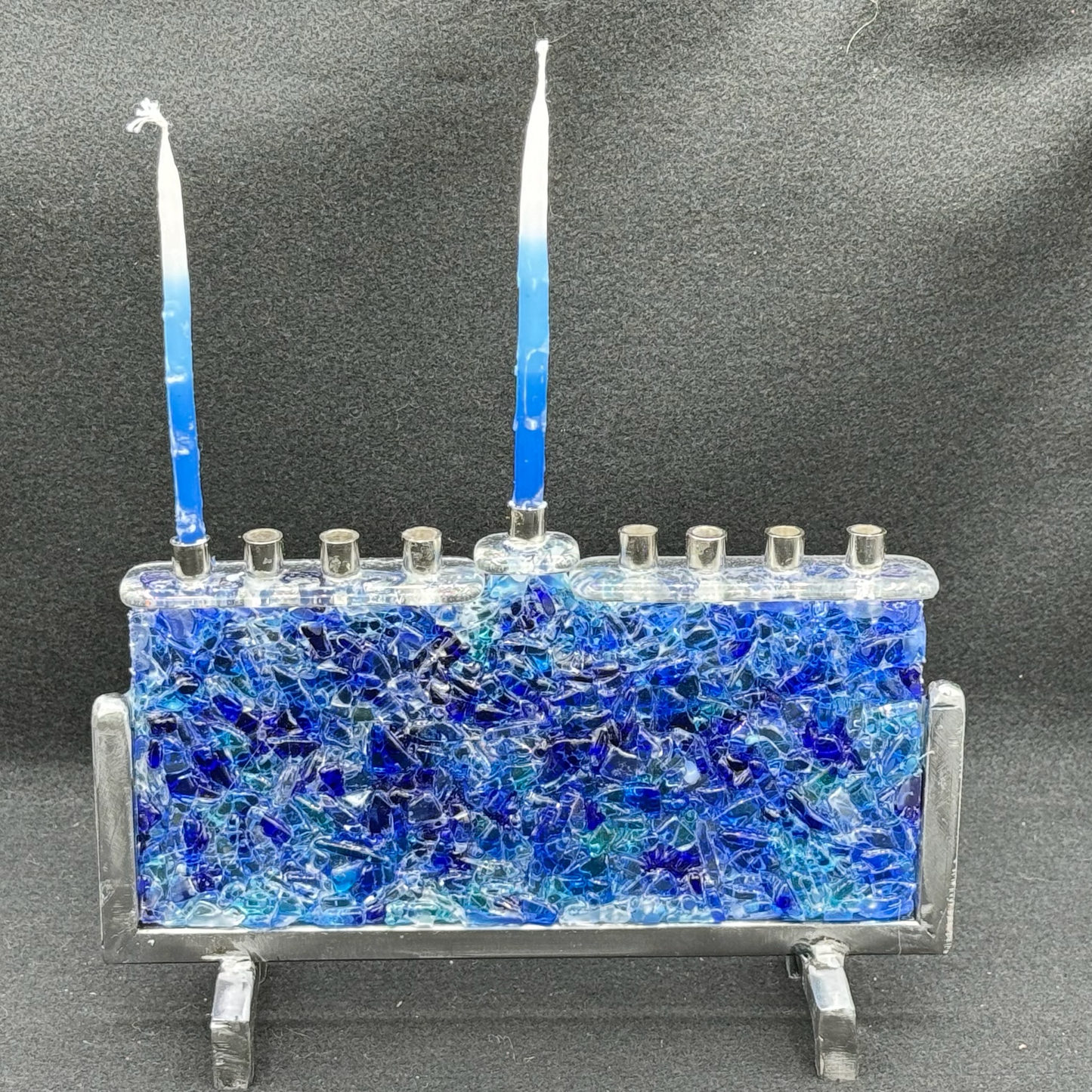 Wall of Glass Menorah