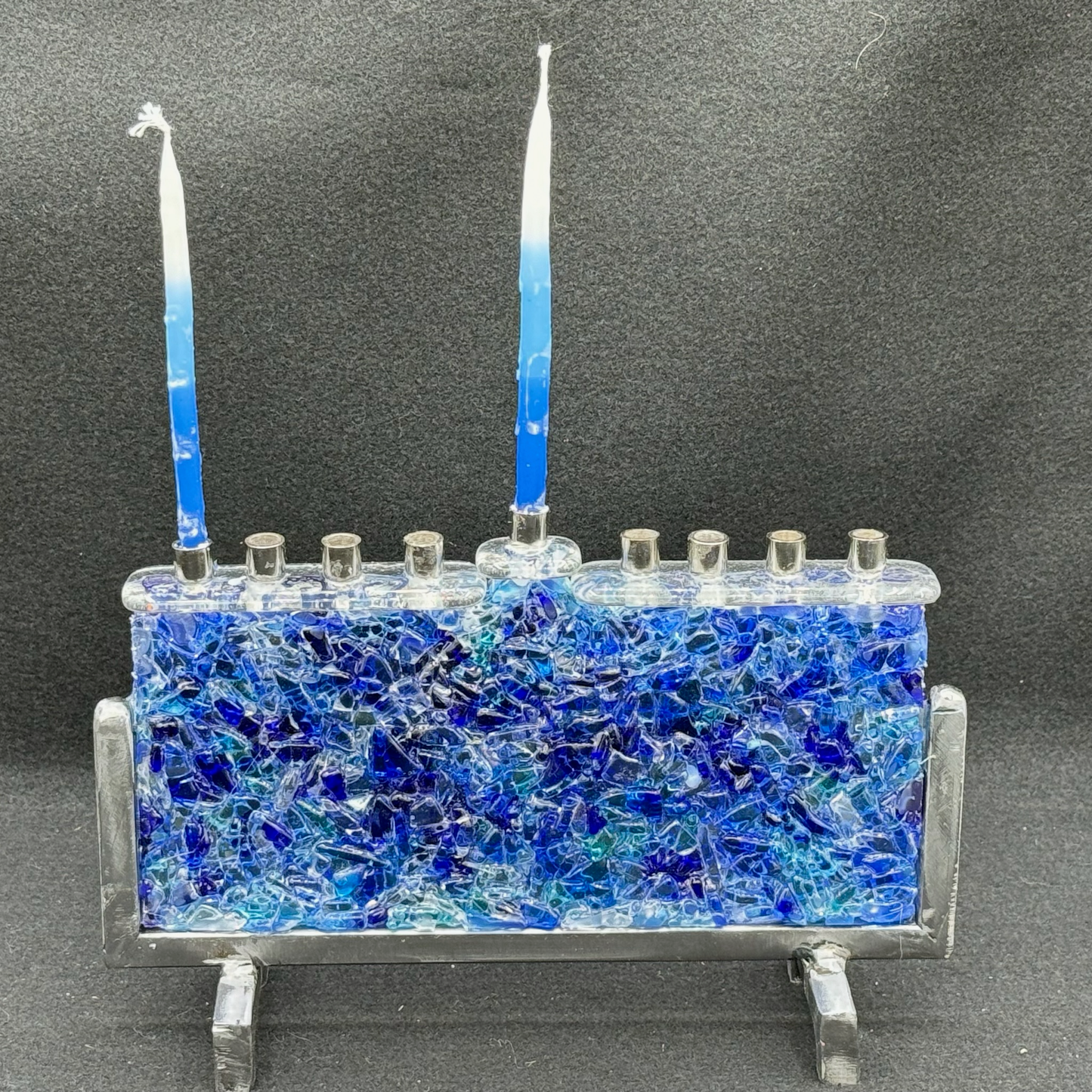 Wall of Glass Menorah