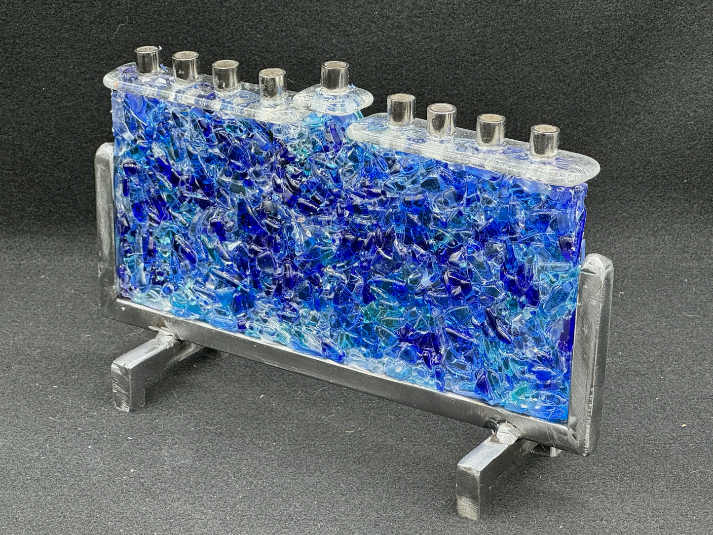 Wall of Glass Menorah