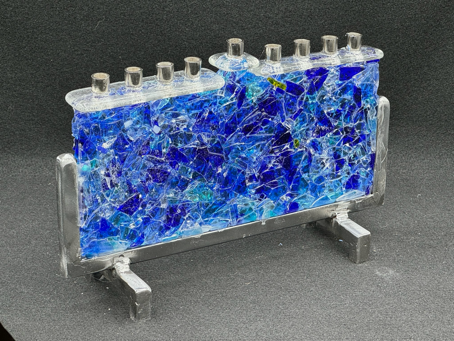 Wall of Glass Menorah