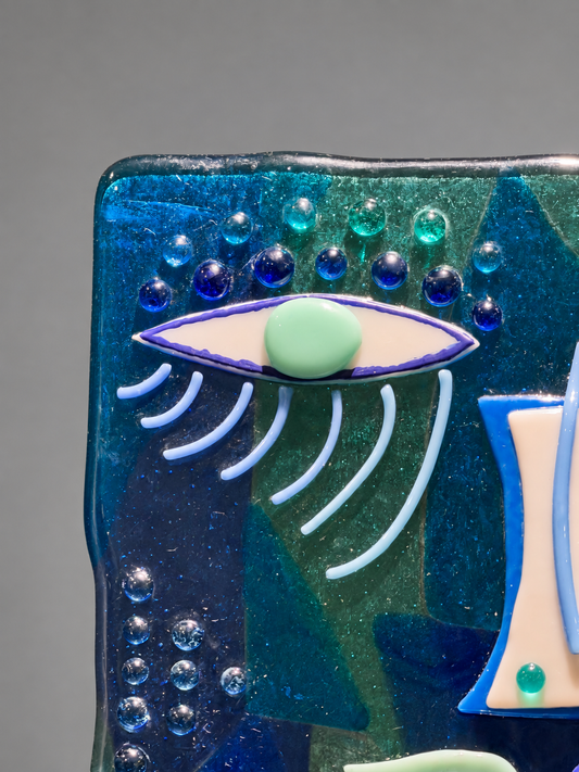 She Who Sees Through, handmade glass art by Paige's Glass Art.