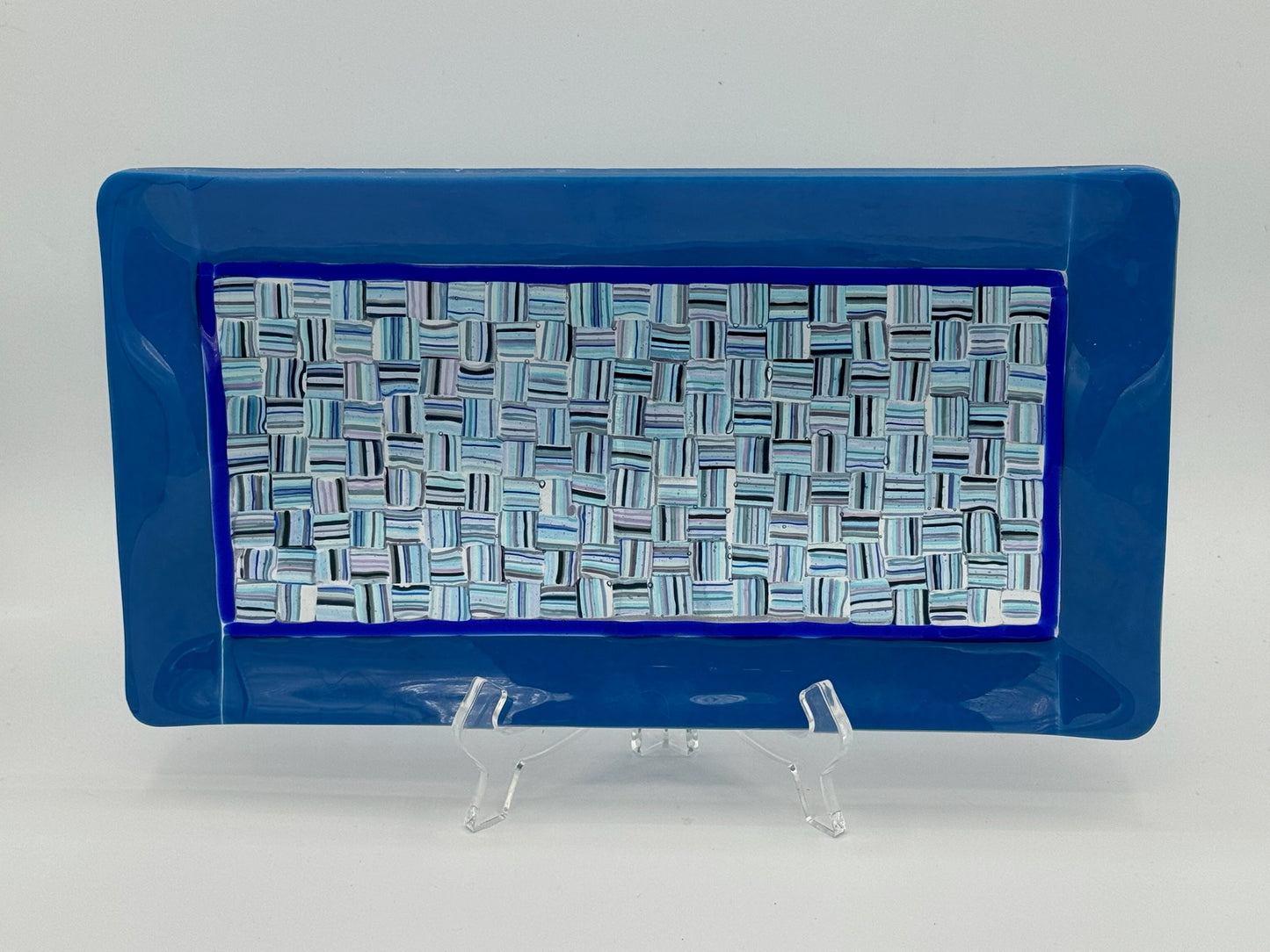 Blue Strata tray