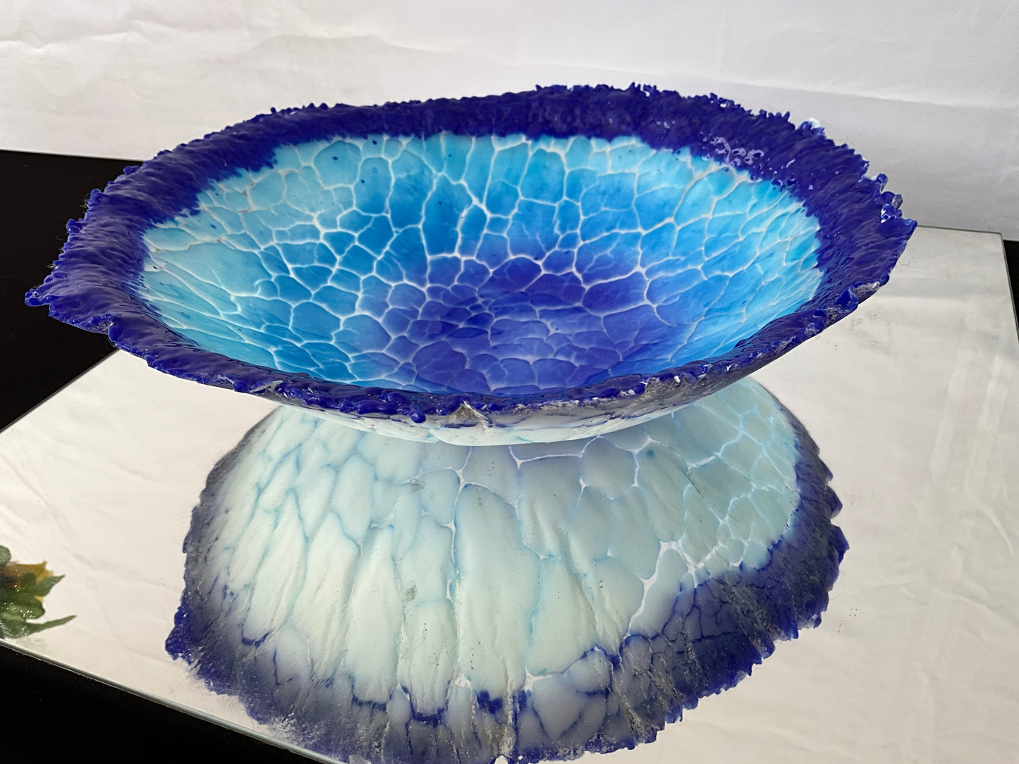 Blue and White Crackle Bowl