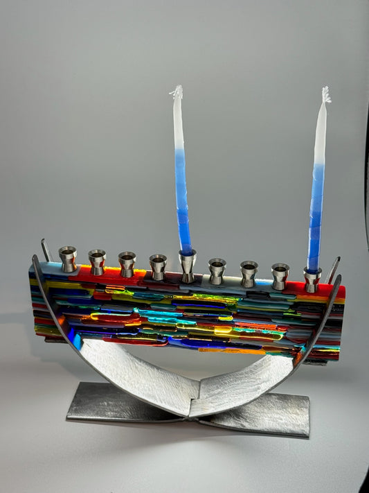 Shared hands menorah