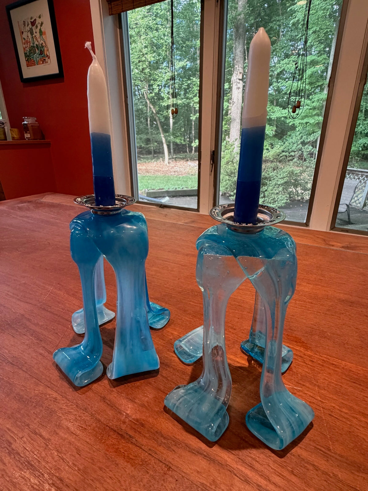 Sea of Light Shabbat Candlesticks