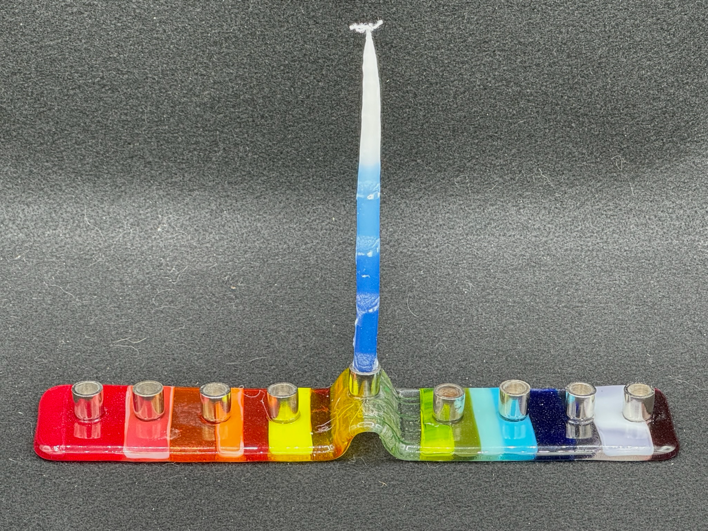 Rainbow Menorah