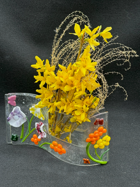 Floral flower vase