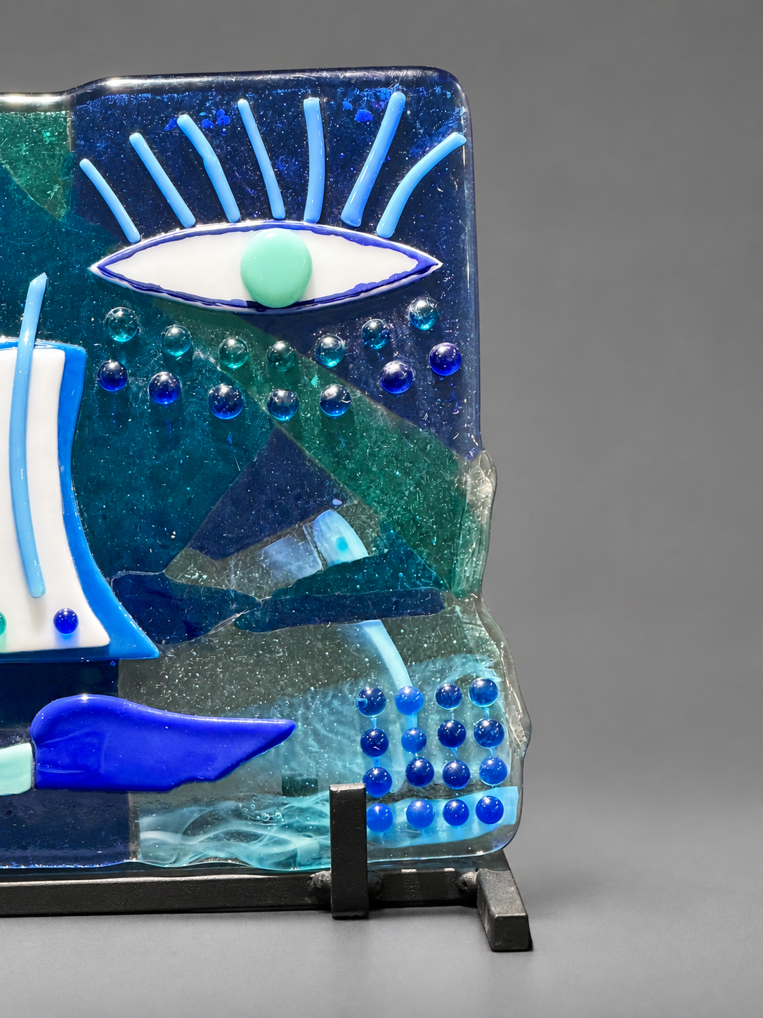 She Who Sees Through, handmade glass art by Paige's Glass Art.
